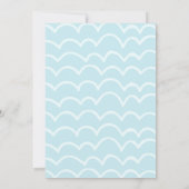 海の生き物たちと一緒に5歳の誕生日パーティー 招待状 (裏面)