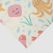 海の生き物のパタおもしろいーンの下 薄葉紙 (詳細)