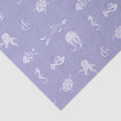 海の生き物の下で紫 薄葉紙 (詳細)