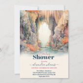 海の生き物の下の青い男の子の赤ちゃんシャワー 招待状 (正面)