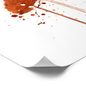 海の生き物の壁アートプリント「ヒトデ」 ポスター (角)