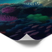 海の生き物の警備員の宝物 ポスター (角)