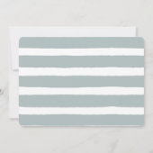 海の生き物の青い最初の誕生日の写真 招待状 (裏面)