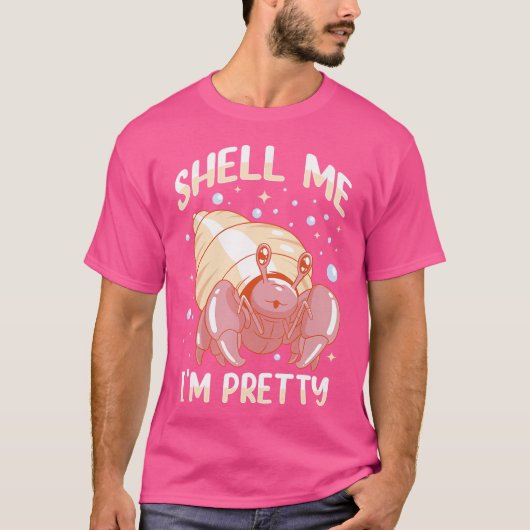 海の生き物シーフードシェルシェルミットカニ愛好家 Tシャツ (正面)