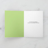 海の生き物バタフライフィッシュ&シーホースの挨拶 ノートカード (内部)