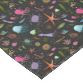 海の生き物パターン テーブルクロス (アングル)