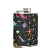 海の生き物パターン フラスク (右)