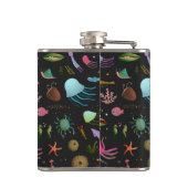 海の生き物パターン フラスク (裏面)