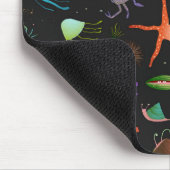 海の生き物パターン マウスパッド (コーナー)