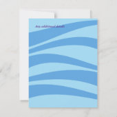 海の生き物パーティー招待状 招待状 (裏面)