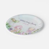 海の生き物ベビーシャワープレート ペーパープレート (アングル)