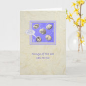 海の生き物考えるの貝殻のカード カード (黄色い花)