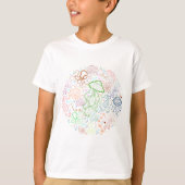 海の生き物 アートデザイン Tシャツ (正面)