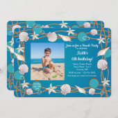 海の生き物 フォトフレーム 招待状 (正面/裏面)