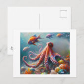 海の生き物 ポストカード (正面/裏面)