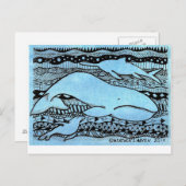 海の生き物 ポストカード (正面/裏面)