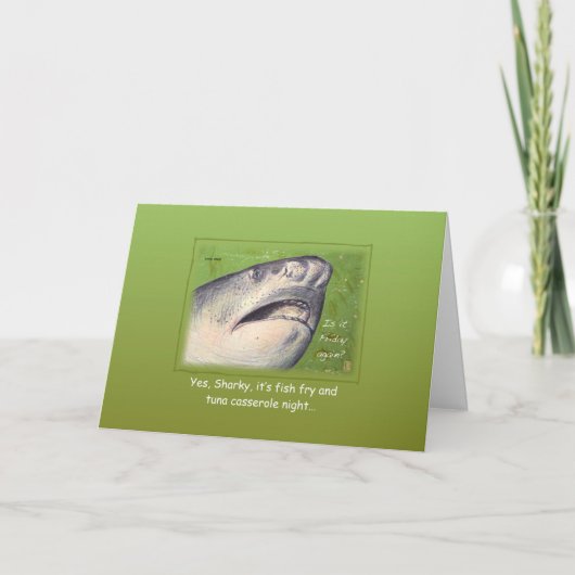 海の生き物"再び金曜日?" 貸し カード (正面)