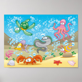 海の生き物 11" x 8.5", バリューポスター紙（マット） ポスター