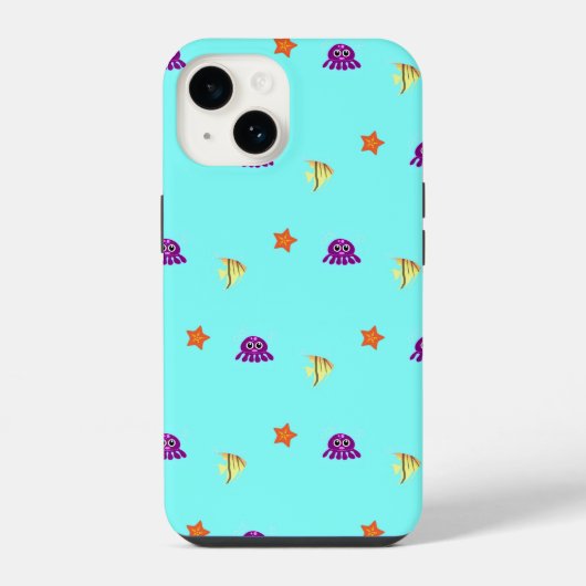 海の生き物 iPhoneケース (裏面)
