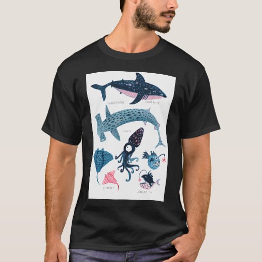 海の生き物 Tシャツ (正面)