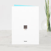 海の生き物Anemone魚ありがとう カード (裏面)