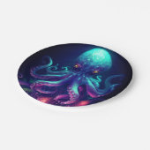 海の生き航海の物の下のタコ ペーパープレート (アングル)