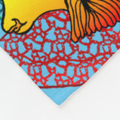 海の生命カスタムのフリースブランケット フリースブランケット (角)