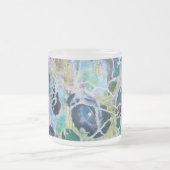 海の生命青緑のマグ フロストグラスマグカップ (中央)