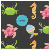 海の生地の下のカスタム ファブリック (クローズアップ)