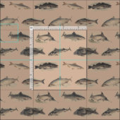 海の生地の下 ファブリック (タイル)