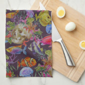 海の生活パタグランジーン キッチンタオル (四つ折り)