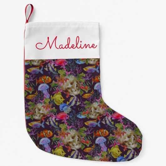 海の生活パタグランジーン|名前の追加 スモールクリスマスストッキング (正面)