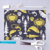 海の生活パターン 薄葉紙 (クラフト)