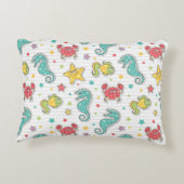 海の生物のパターン アクセントクッション (裏面)