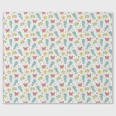 海の生物のパターン ラッピングペーパー (フラット)