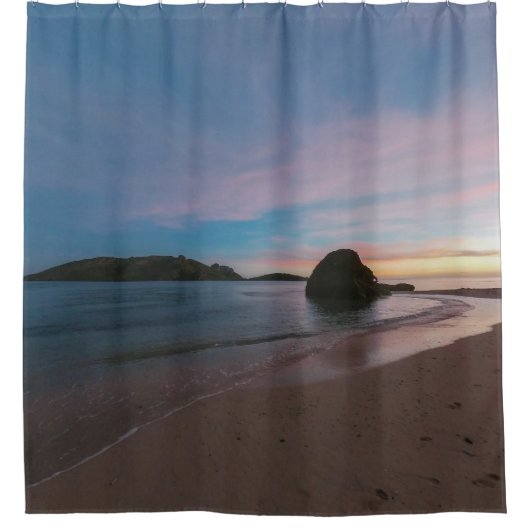 海の生物 シャワーカーテン (正面)