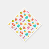 海の生物 スタンダードカクテルナプキン (角)