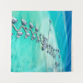 海の生物 タペストリー (正面(横))