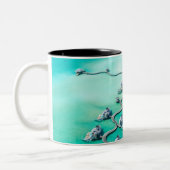 海の生物 ツートーンマグカップ (左)