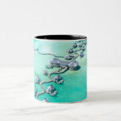 海の生物 ツートーンマグカップ (中央)