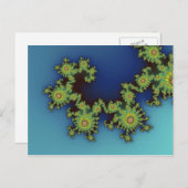 海の生物 – フラクタル葉書 ポストカード (正面/裏面)