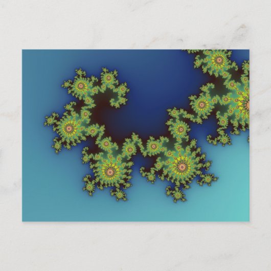 海の生物 – フラクタル葉書 ポストカード (正面)