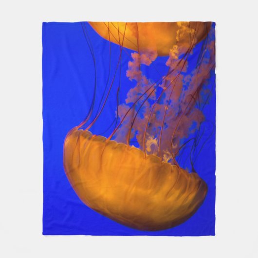 海の生物 フリースブランケット (正面)
