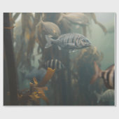 海の生物 ラッピングペーパー (フラット)