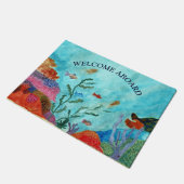 海の生物 海中 海辺 ビーチハウス  ドアマット (アングル)