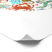 海の生物 | 装飾ポスター ポスター (角)