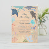 海の男の子おめでとう ナウティカルベイビーシャワー 招待状 (スタンド正面)