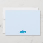 海の男の子の誕生日のパーティの招待状の下でかわいい 招待状 (裏面)