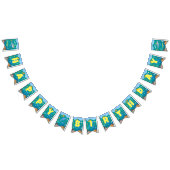 海の男の子の誕生日パーティーの下で笑顔のサメ バンティングフラッグ (全)