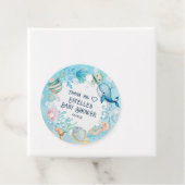 海の男の赤ちゃんの下の青い赤ちゃんシャワー フェイバータグ (インサイチュ)